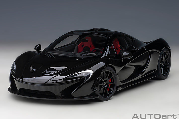 76065 McLaren P1, Fire Black w/Red/Black Interior