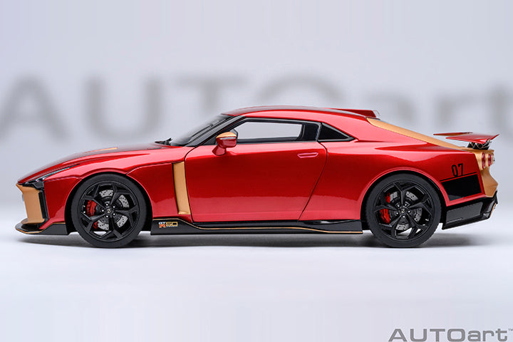 77514 NISSAN GT-R50 BY ITALDESIGN (METALLIC RED / GOLD)