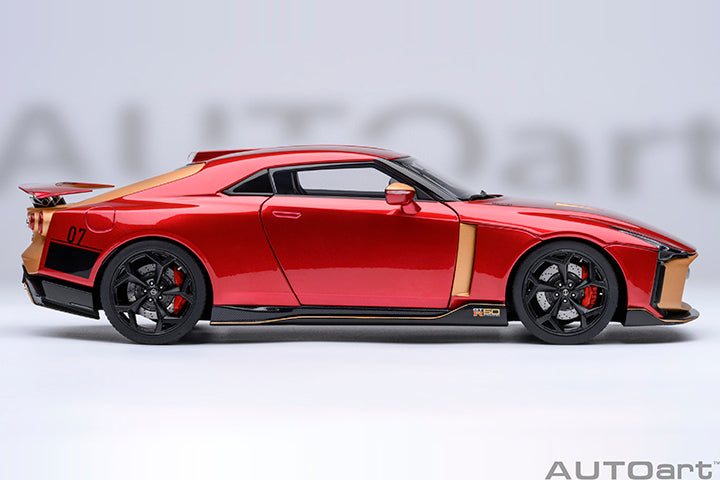 77514 NISSAN GT-R50 BY ITALDESIGN (METALLIC RED / GOLD)