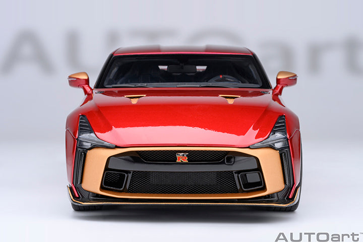 77514 NISSAN GT-R50 BY ITALDESIGN (METALLIC RED / GOLD)