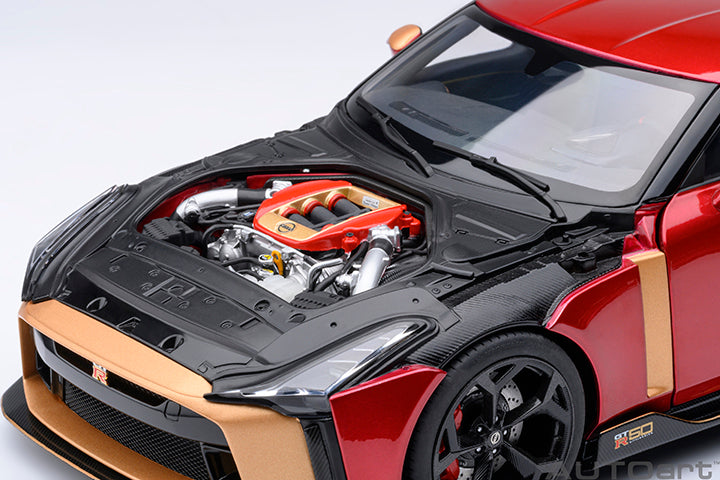 77514 NISSAN GT-R50 BY ITALDESIGN (METALLIC RED / GOLD)