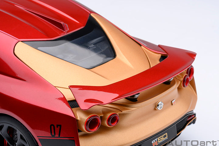 77514 NISSAN GT-R50 BY ITALDESIGN (METALLIC RED / GOLD)