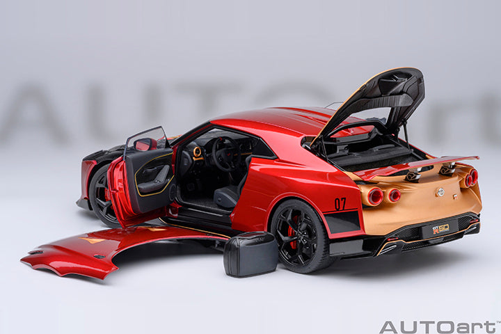 77514 NISSAN GT-R50 BY ITALDESIGN (METALLIC RED / GOLD)