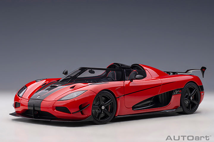 79022 Koenigsegg Agera RS, Chilli Red/Carbon Black/Black Accents