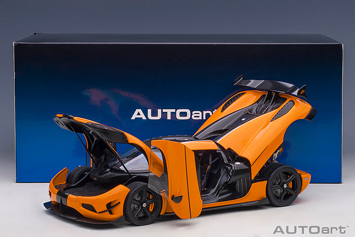 79023 Koenigsegg Agera RS, Cone Orange/Carbon Black/Black Accents