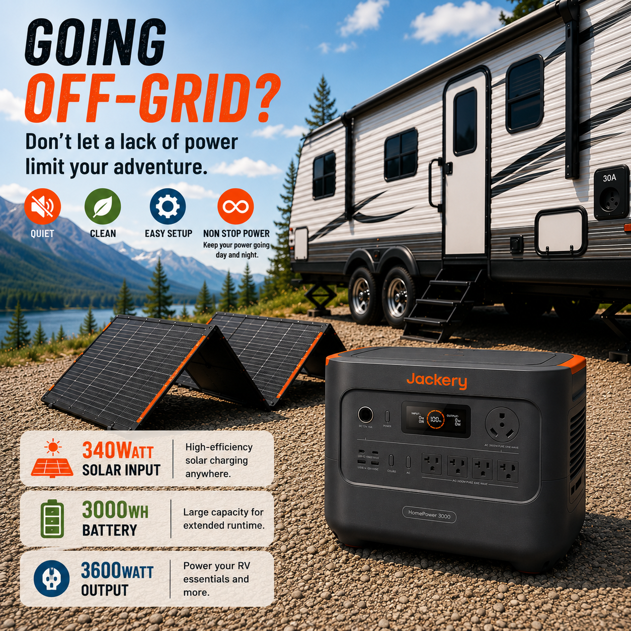 Jackery HomePower 3000 Rental per day