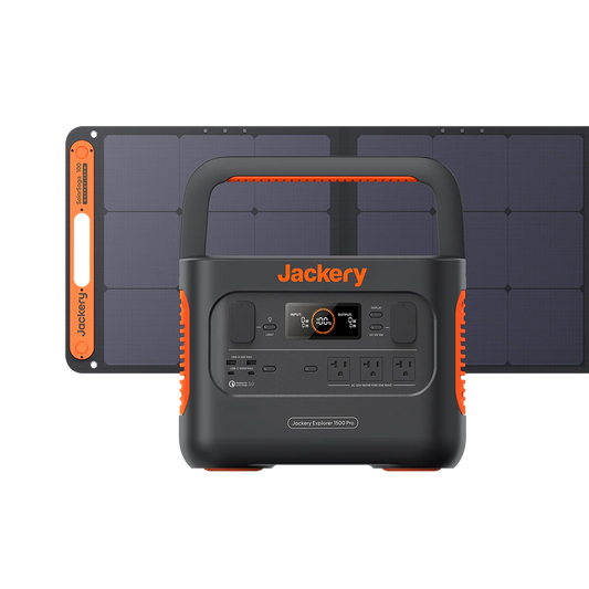 Jackery  Explorer 1500 Pro with SolarSaga 100 Rental per day