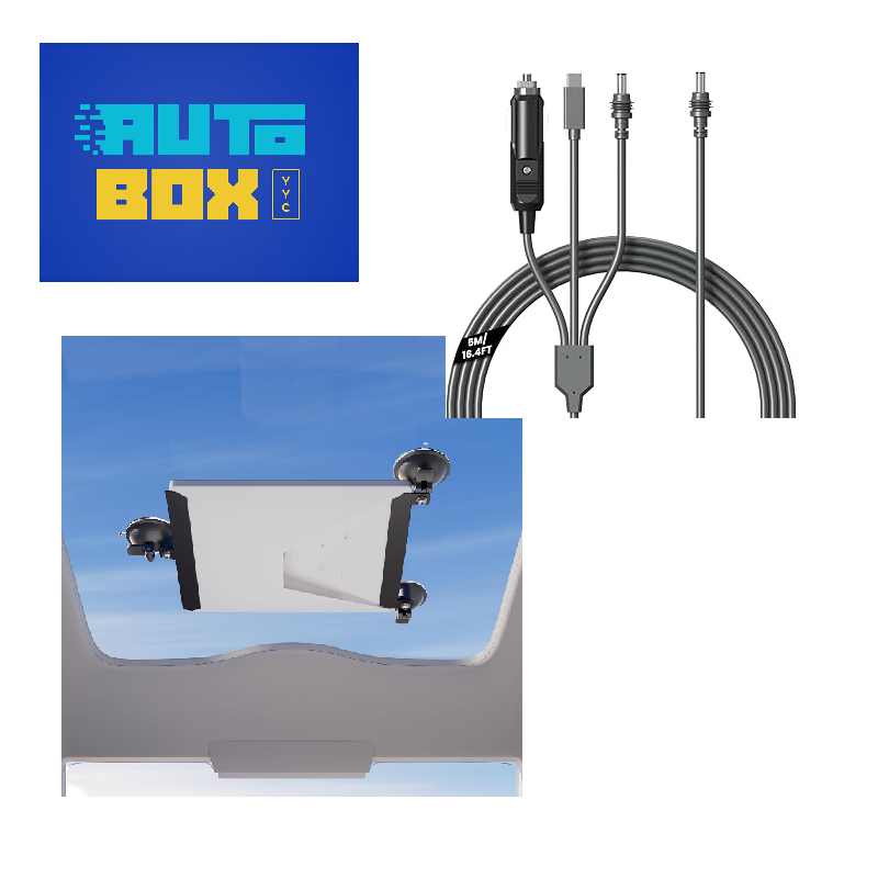 Starlink mini 3-in-1 cable and suction mount rental