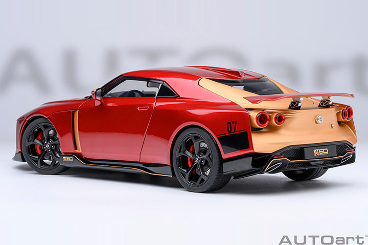 77514  NISSAN GT-R50 BY ITALDESIGN (METALLIC RED / GOLD)