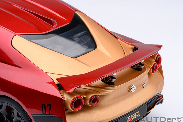 77514  NISSAN GT-R50 BY ITALDESIGN (METALLIC RED / GOLD)