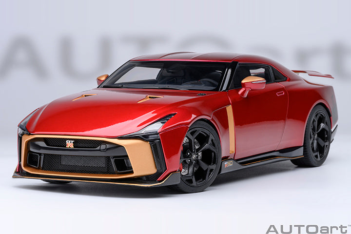 77514  NISSAN GT-R50 BY ITALDESIGN (METALLIC RED / GOLD)