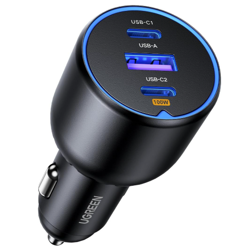 130W Car Charger USB-C Fast Charger PD3.0 QC4.0 PPS